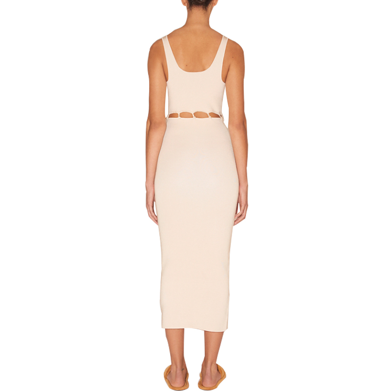 SS2310 Satin Silk Digital Printed V neck Long sleeve Crop Top Blouse  Slim straight Skirts (3)