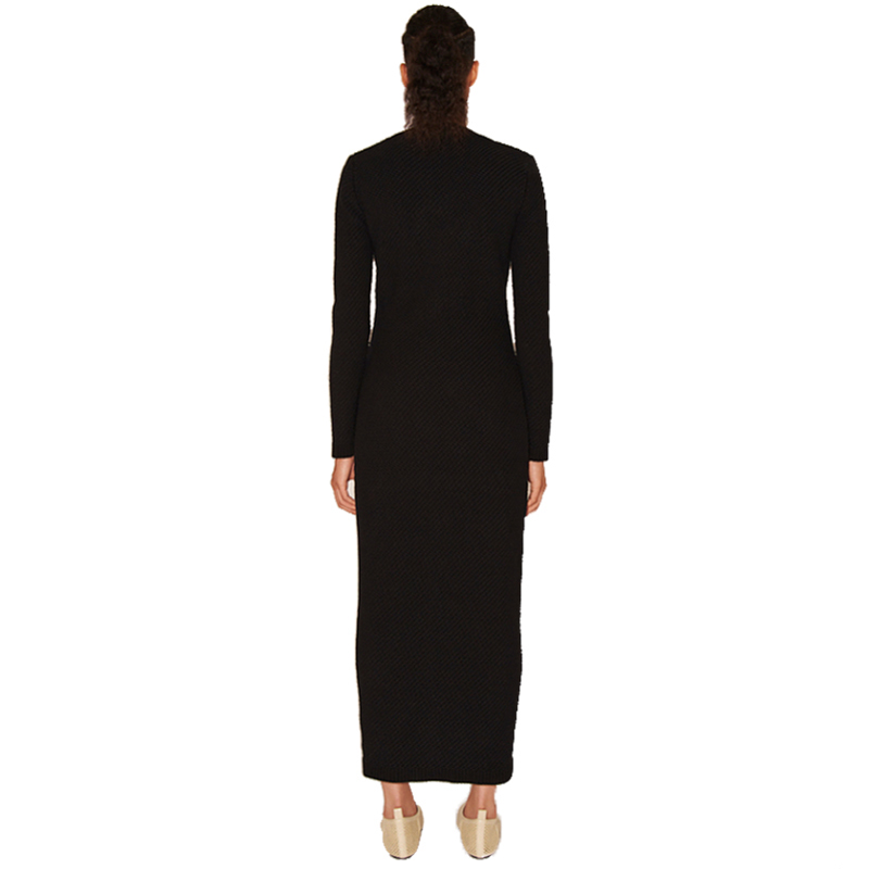 SS2323 Cotton Serge Height long Sleeve dress (1)