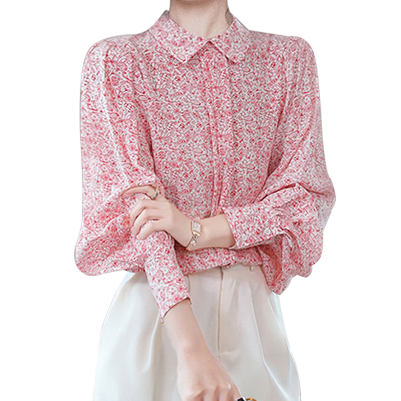 SS2360 Rayon Printed Squared Neck button up womens blouse shirts (1)
